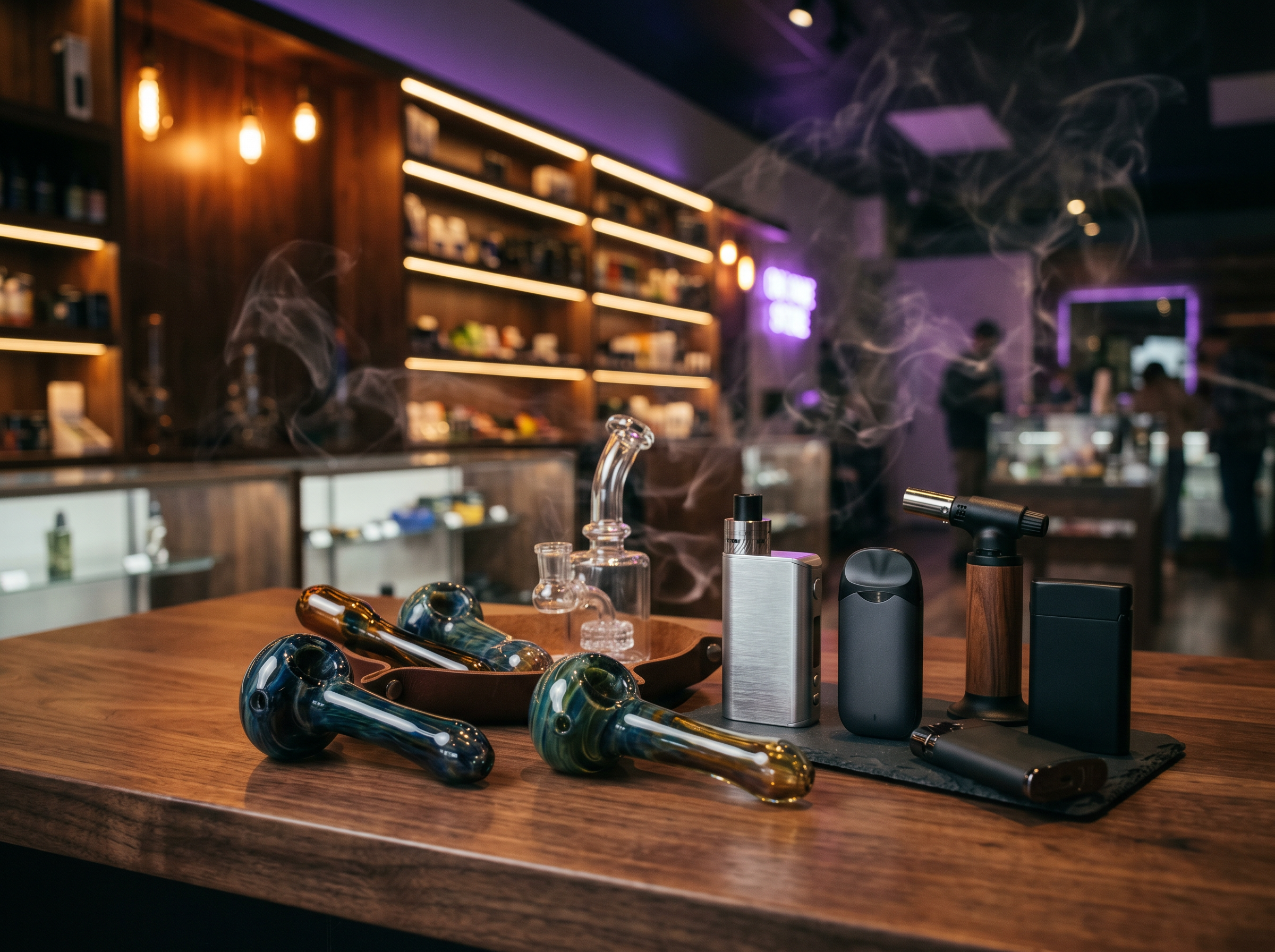 Smoke shop interior content